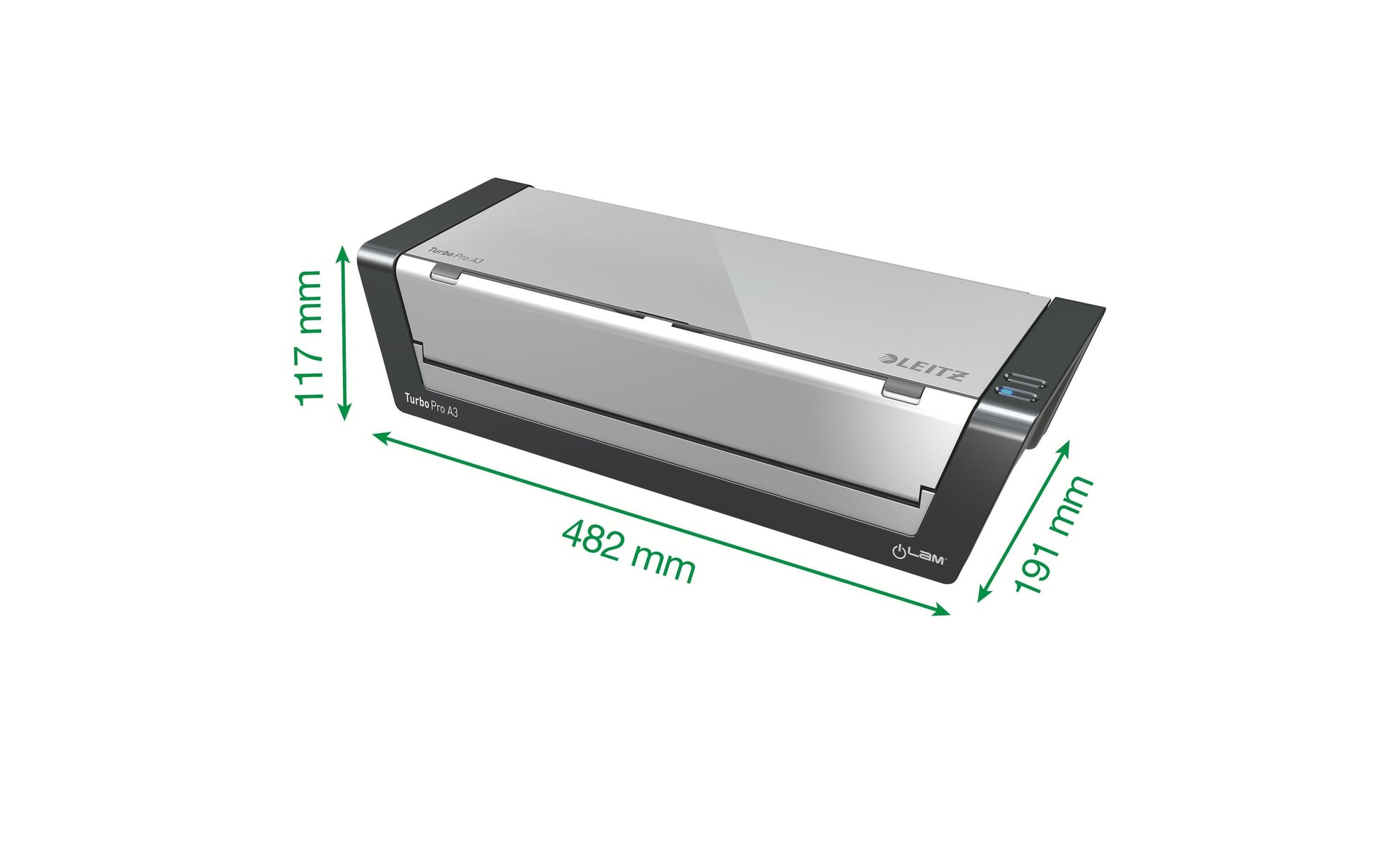 Leitz iLAM Touch Turbo Pro Laminiergerät A3 – Heisslaminator, bis 250 µm, 6 Rollen, 2'000 mm/min