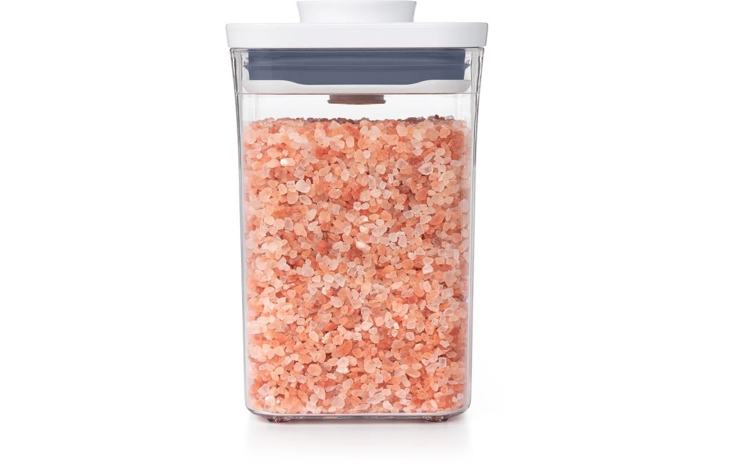 OXO Good Grips – Vorratsdose 1 l, 10,6 × 10,6 × 16 cm, Kunststoff, Transparent/Weiss