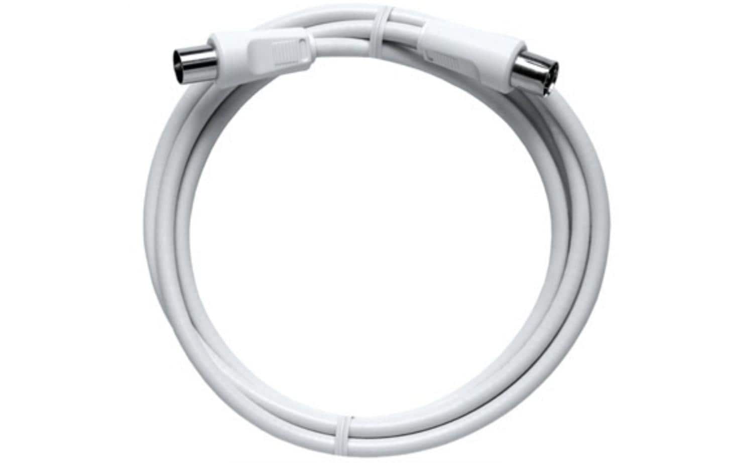 Axing Koax-Antennenkabel (IEC) – 7,5 m – Weiss