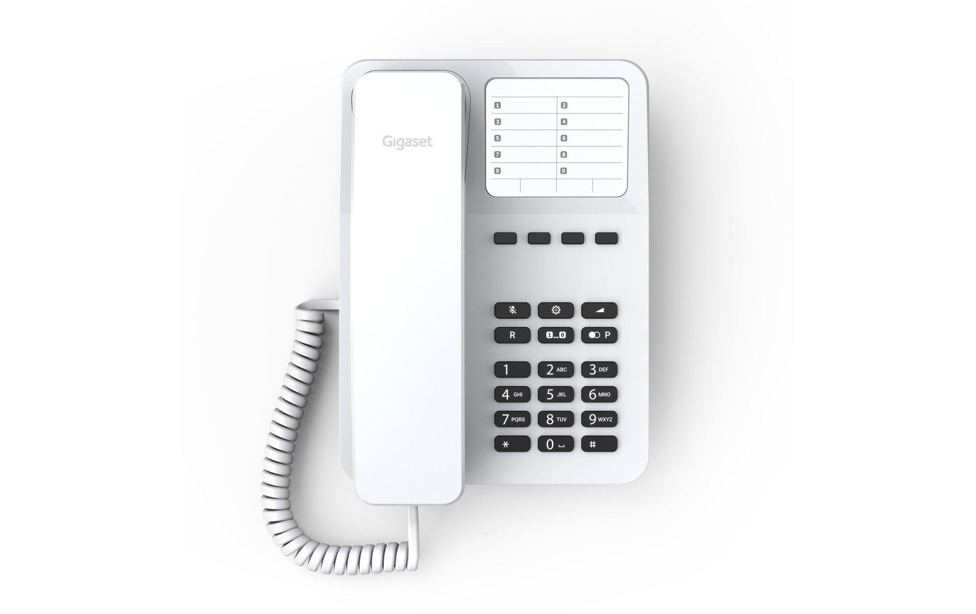 Gigaset DESK 400 – Analogtelefon, Weiss