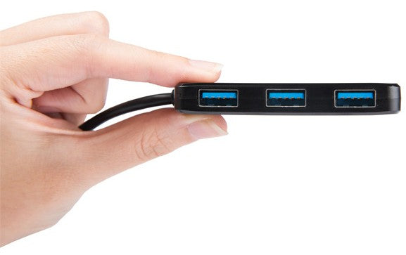 Transcend HUB2 USB-Hub – USB 3.0, 4× USB-A, für Windows/Mac/Linux