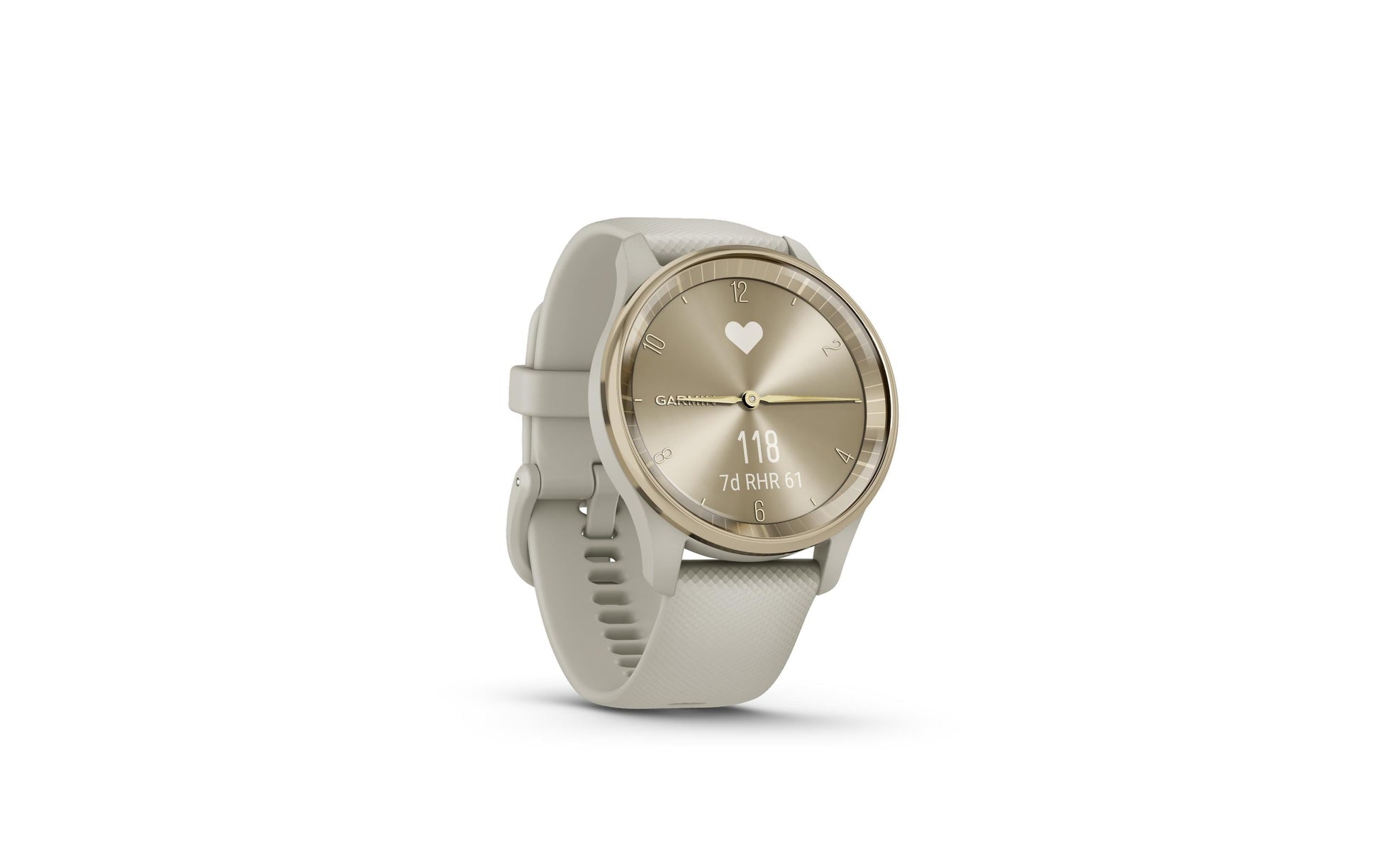 Garmin vivomove Trend – Smartwatch – 40,4 mm, GPS, LCD, 5 ATM, Grau/Weiss, Silikon