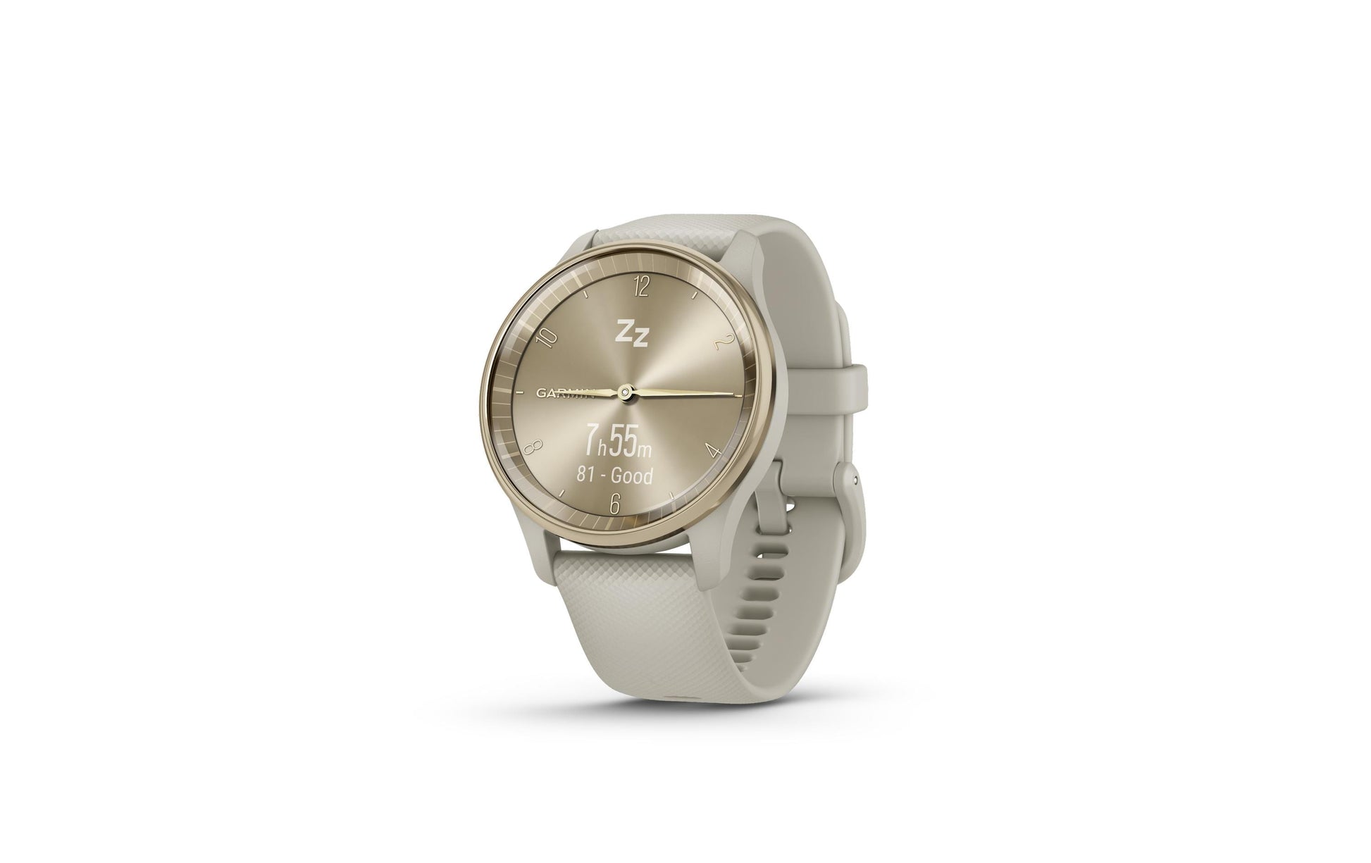 Garmin vivomove Trend – Smartwatch – 40,4 mm, GPS, LCD, 5 ATM, Grau/Weiss, Silikon