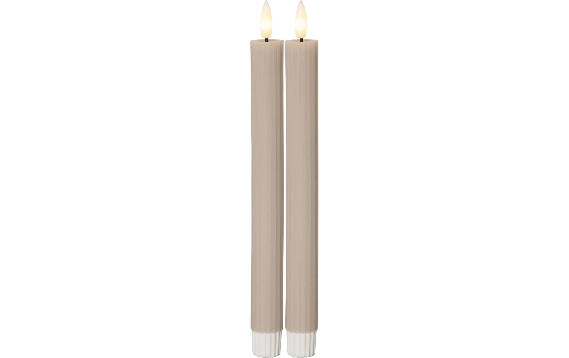 Star Trading LED-Teelicht – 2er Pack, Warmweiss, Beige, Timer