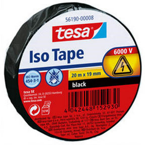 tesa Elektro-Isolierband – 56190-00008, schwer entflammbar, 1,9 cm
