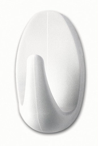 TESA Klebehaken – Kunststoff, weiss, 2,6 × 4,5 × 1,7 cm – 3er-Pack