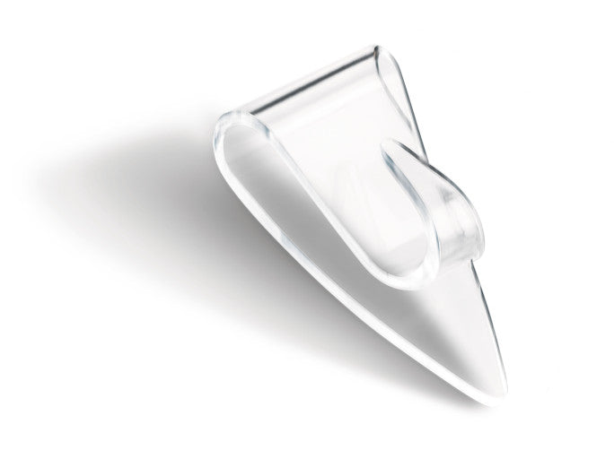 TESA Klebehaken – Kunststoff, Transparent, 1,9 × 3,4 × 1,4 cm – 5er-Pack