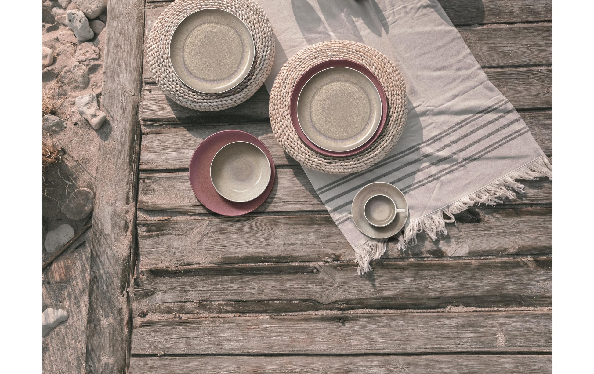 Villeroy & Boch Speiseteller – Porzellan, beige, spülmaschinenfest, mikrowellengeeignet, backofentauglich