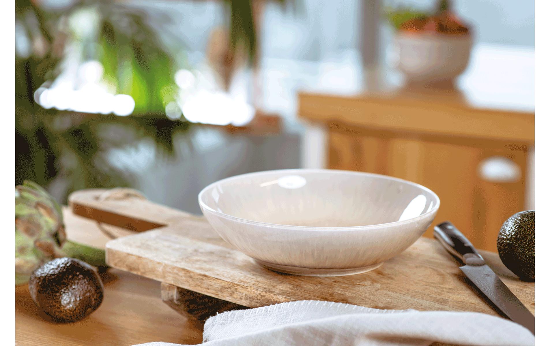 Villeroy & Boch Schale – 1,3 l, Porzellan, beige, mikrowellengeeignet, 1 Stück
