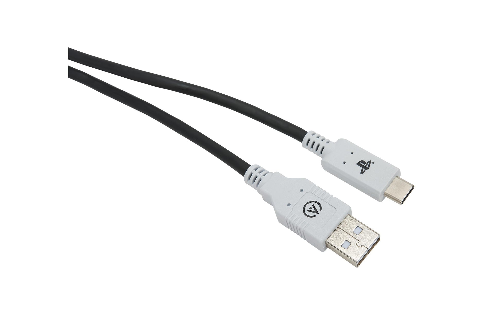 PowerA USB-Kabel – USB-A auf USB-C – 3 m – Klettband – Schwarz – für PlayStation 5