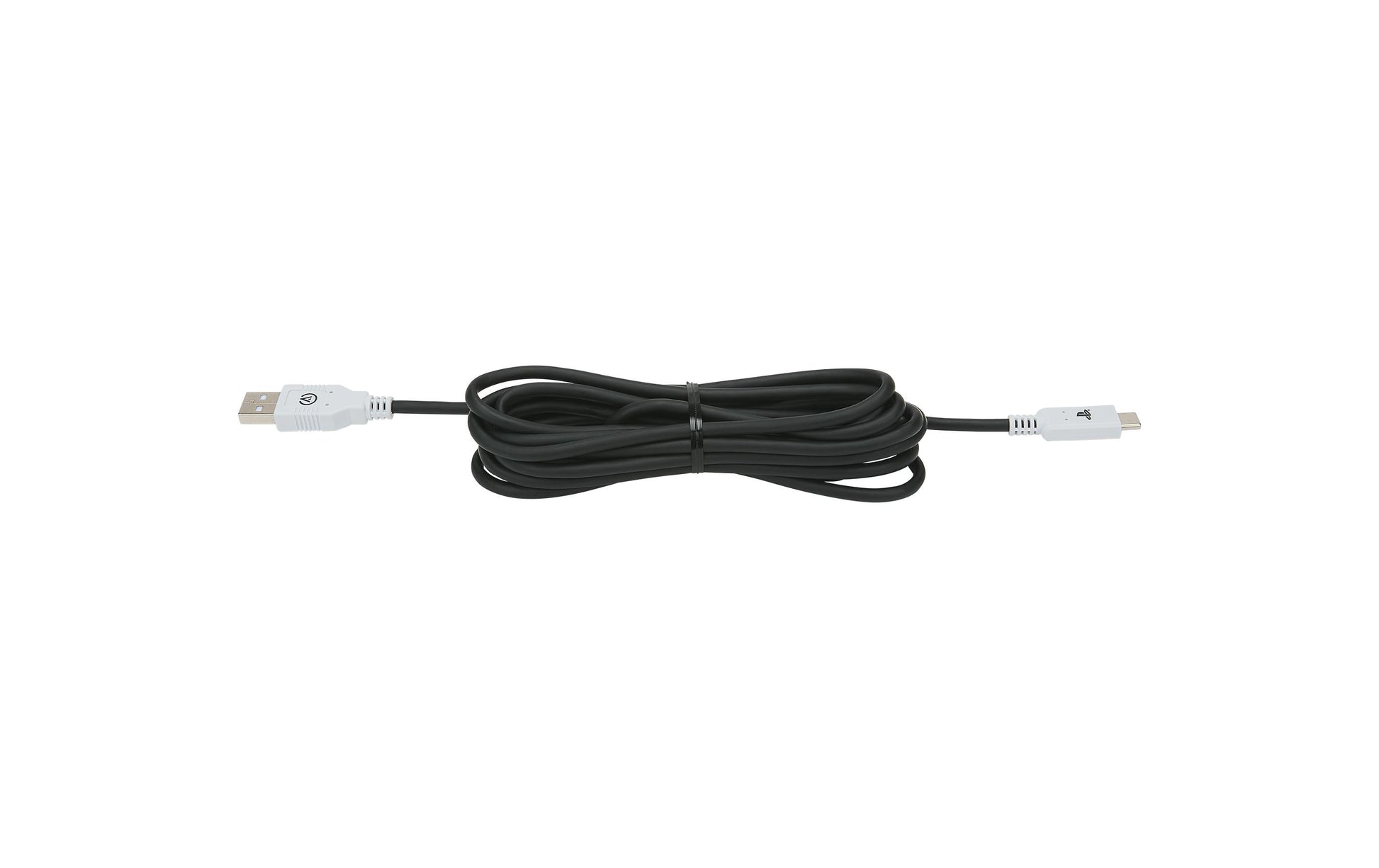 PowerA USB-Kabel – USB-A auf USB-C – 3 m – Klettband – Schwarz – für PlayStation 5