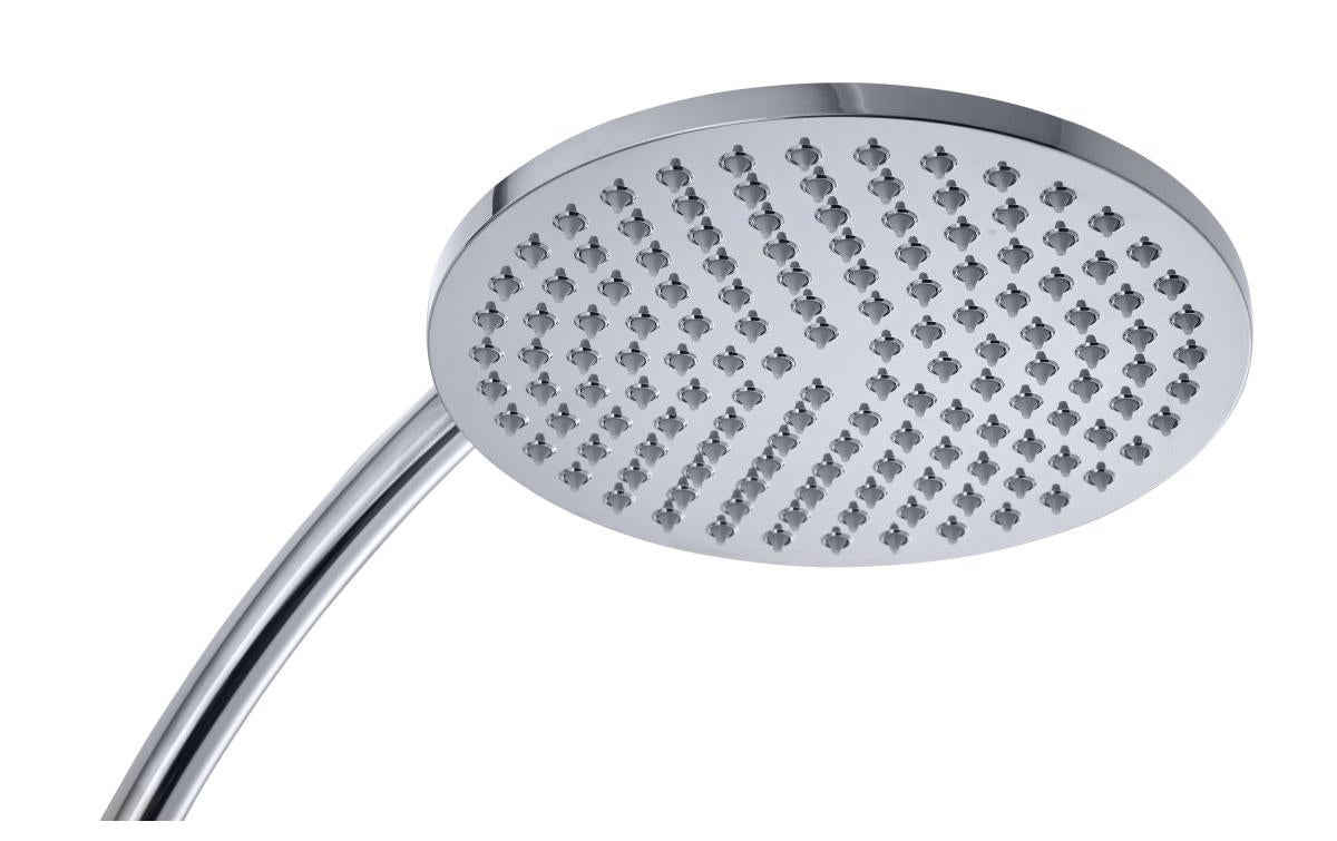 Diaqua Duschsystem Naiad Turn – 110 cm, Metall, Wandmontiert, Chrom