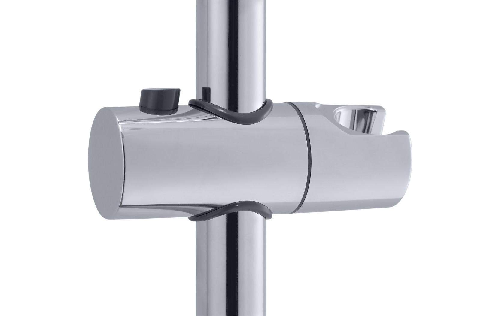 Diaqua Duschsystem Naiad Turn – 110 cm, Metall, Wandmontiert, Chrom