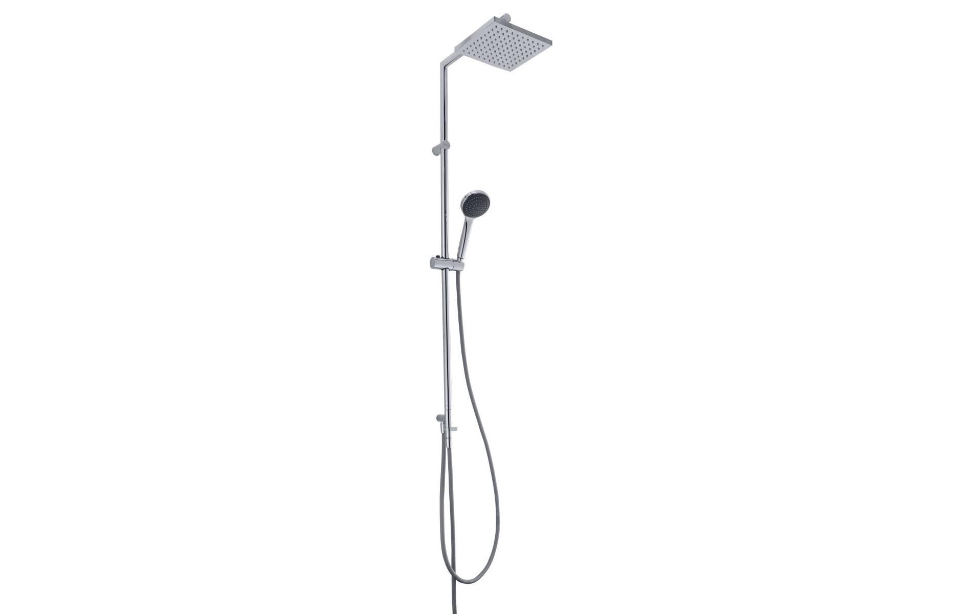 Diaqua Duschsystem Ymir Turn – 115 cm, Metall/Kunststoff, Wandmontiert, Chrom