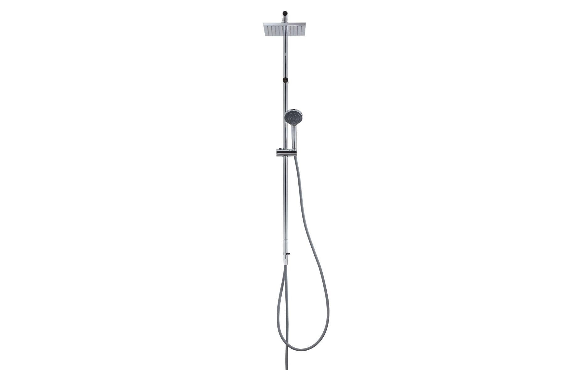 Diaqua Duschsystem Ymir Turn – 115 cm, Metall/Kunststoff, Wandmontiert, Chrom