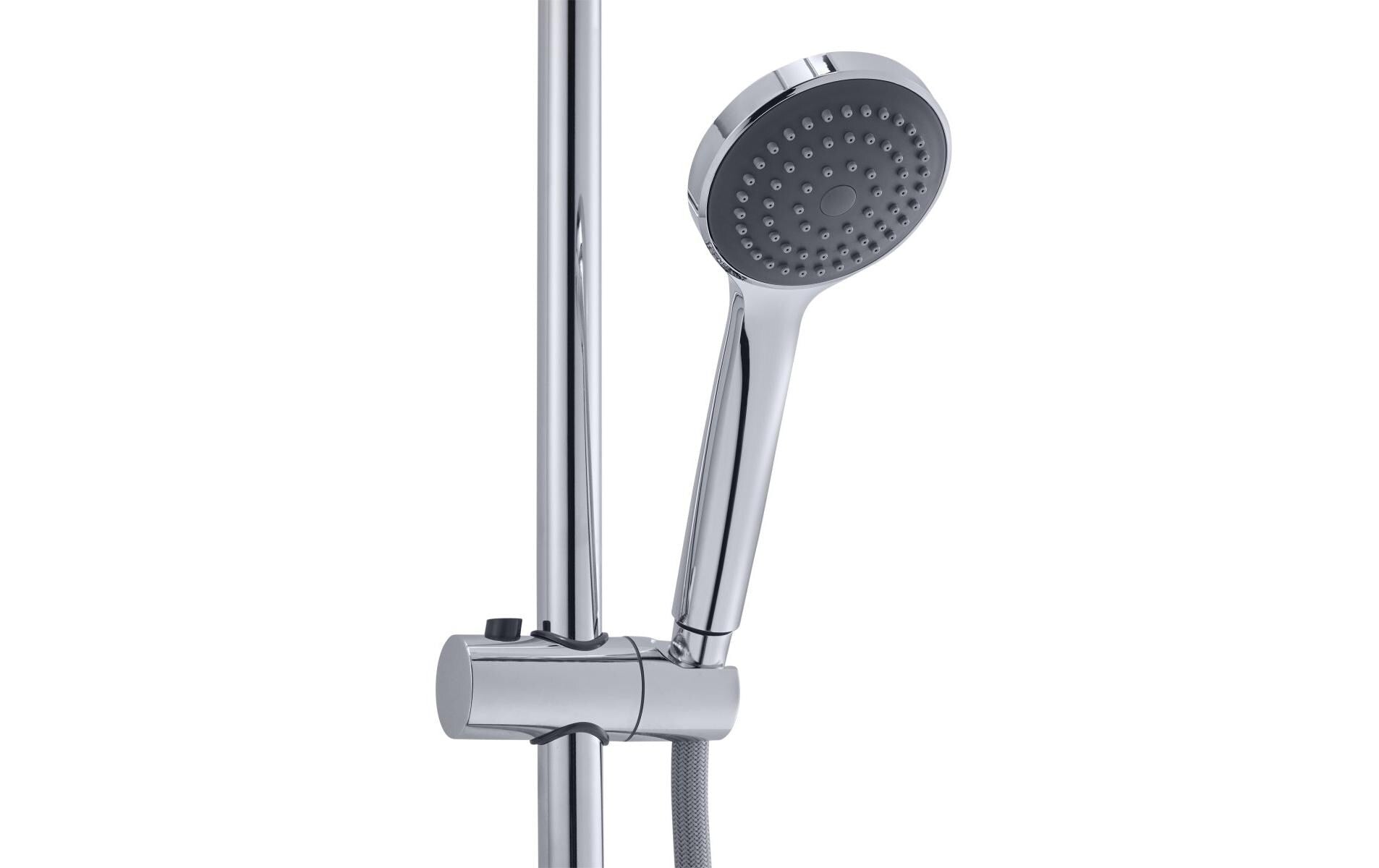 Diaqua Duschsystem Ymir Turn – 115 cm, Metall/Kunststoff, Wandmontiert, Chrom