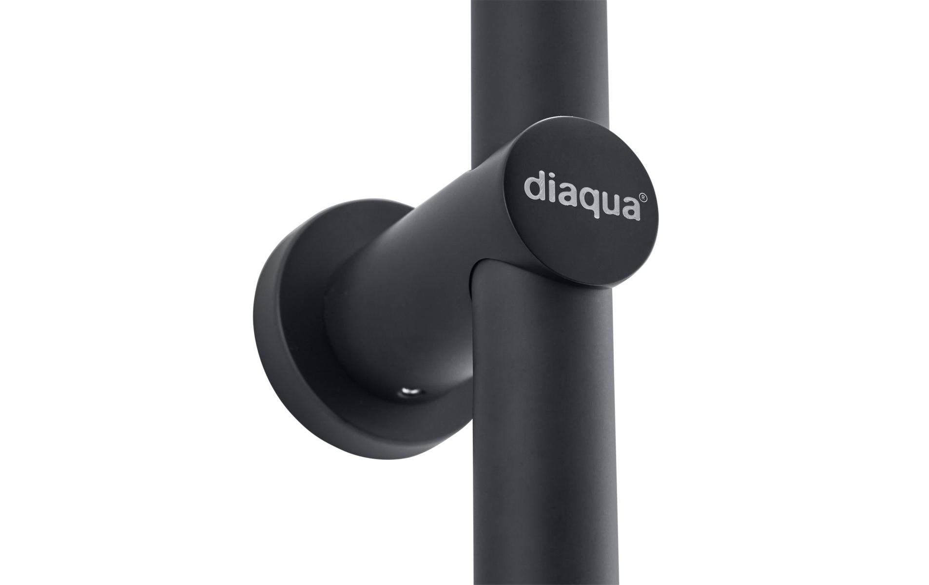 Diaqua Wakuda Unterputz-Badebatterie – Einhebelmischer (Unterputz), Kunststoff, Schwarz matt