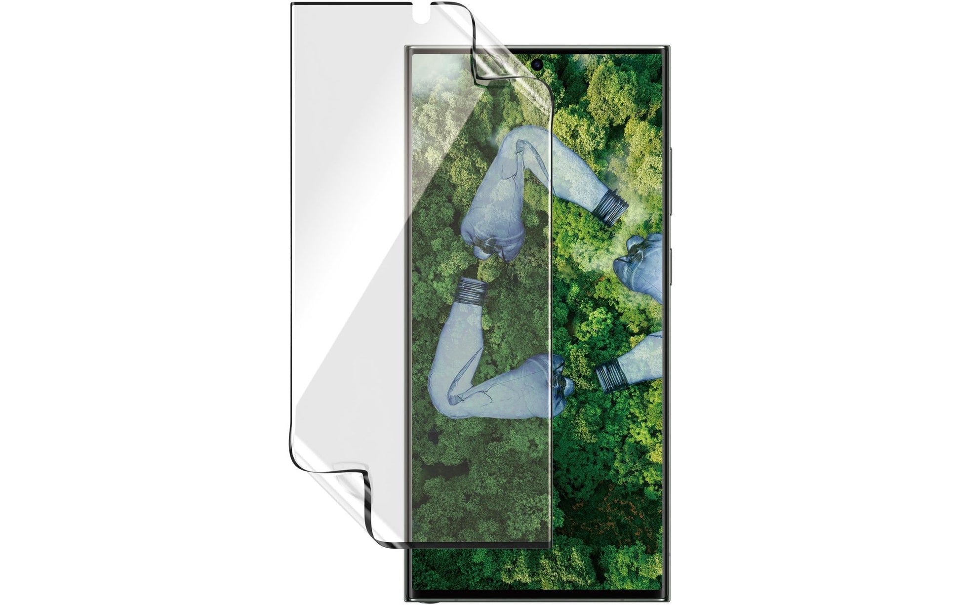 PanzerGlass Displayschutz (Folie), Ultra-Wide Fit – für Galaxy S23 Ultra – mit Applikator