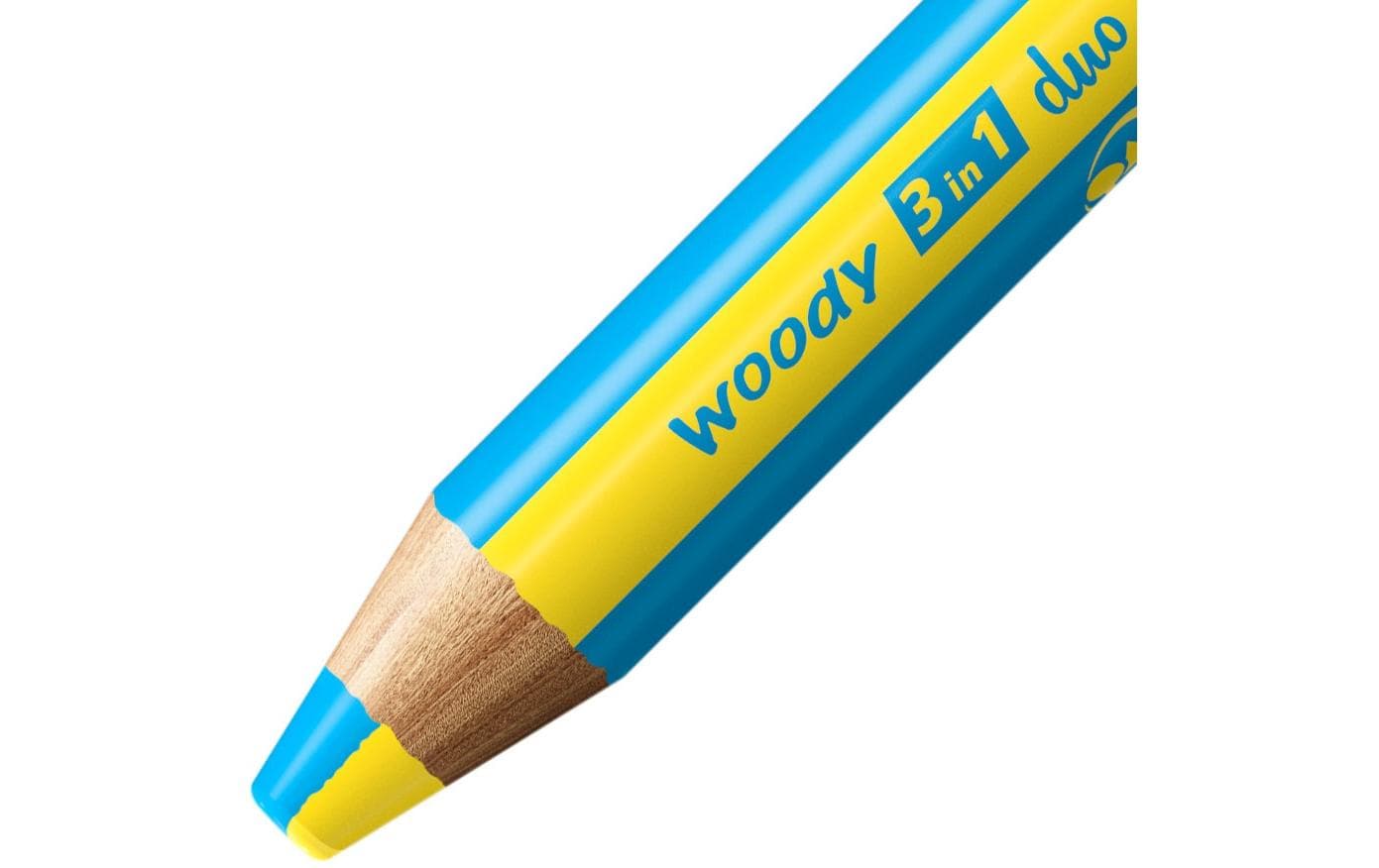 STABILO 3-in-1 Farbstifte woody – 5 Duo-Farben, mit Spitzer, Ø 4,2 mm, PEFC