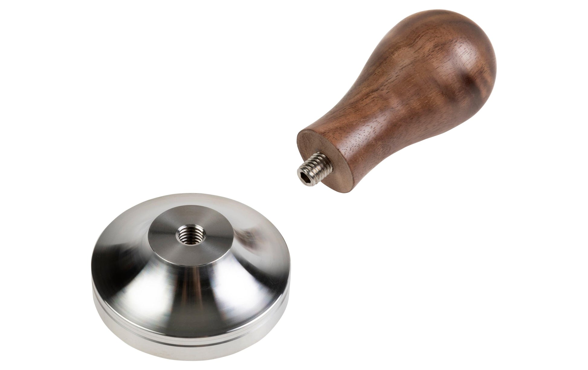 Furber. Furber – Stampfer Ø 5,8 cm, Edelstahl/Walnuss, Braun/Silber