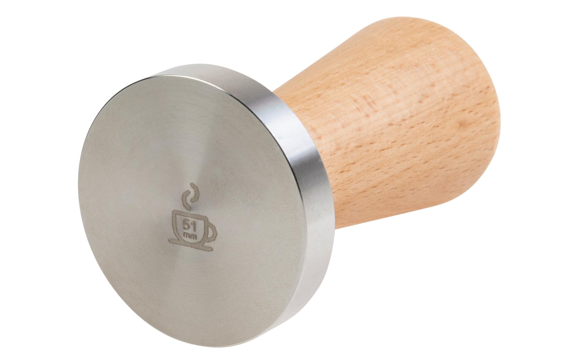 Furber. Furber – Stampfer – Ø 5,1 cm, für Siebträger, Buche/Edelstahl