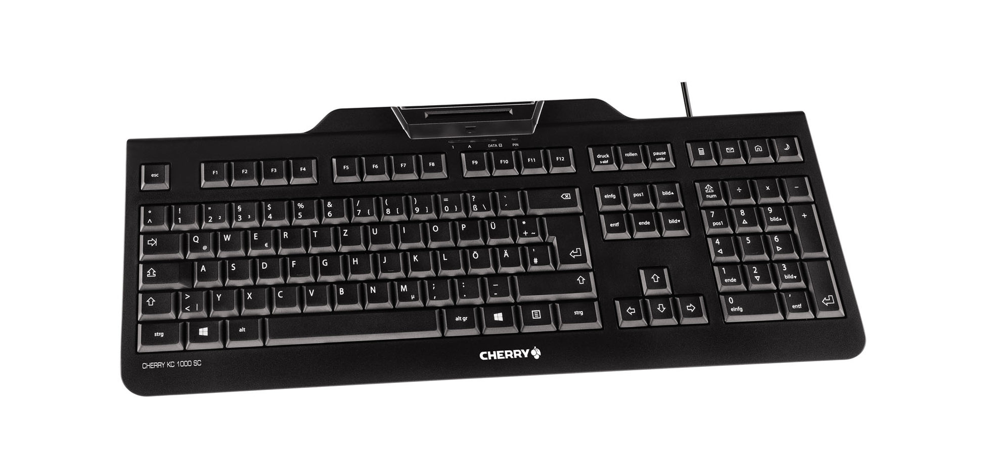 CHERRY KC 1000 SC – Tastatur, kabelgebunden (USB-A), ES-Layout (ES) – für Windows, macOS & Linux