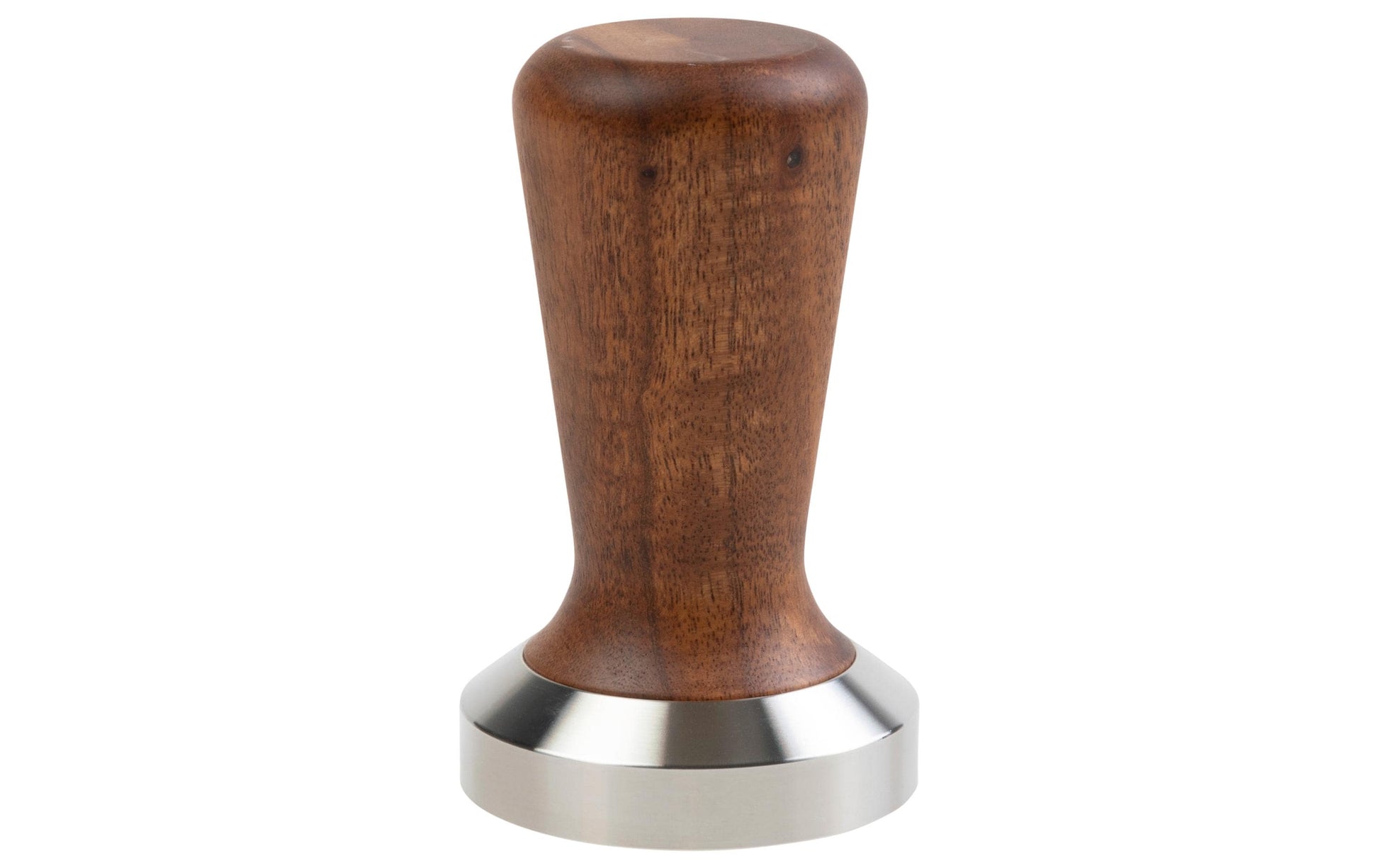 Furber. FURBER – Tamper Ø 5,3 × 5,3 cm, Akazienholz/Edelstahl, Braun/Silber
