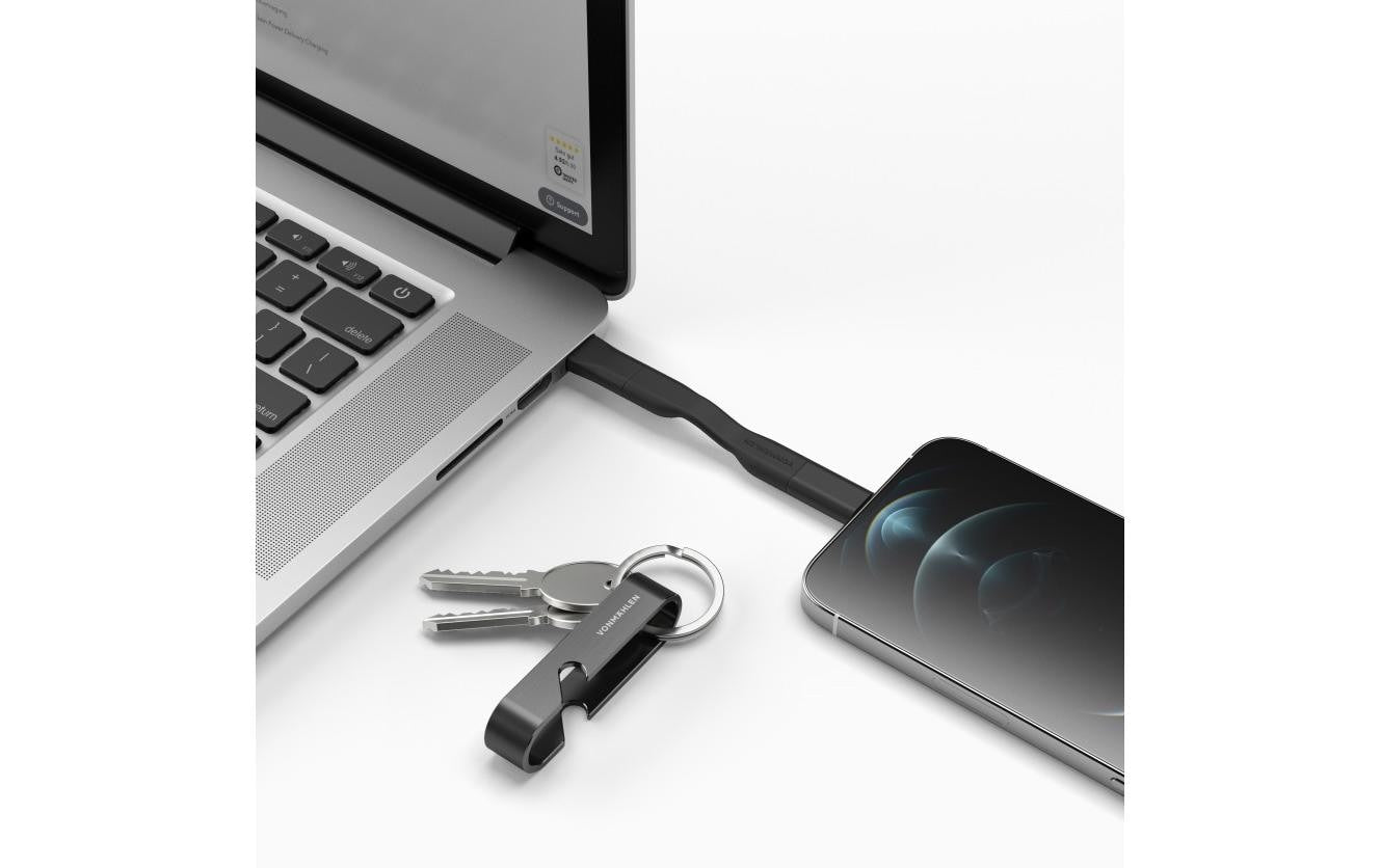 Vonmählen USB-Kabel, USB-C zu USB-C, 0,06 m, USB 2.0, Lade-/Datenkabel