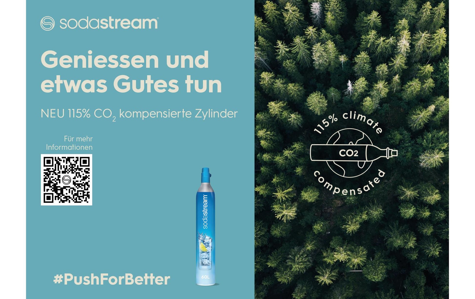 SodaStream CO2-Zylinder 60 l – für Wassersprudler