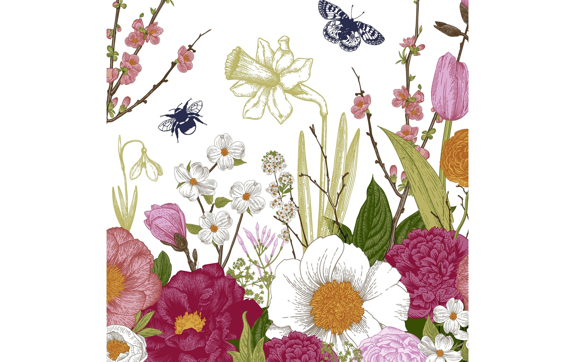 Paper + Design Servietten Spring Moment – 33 × 33 cm, 3-lagig – 20 Stück