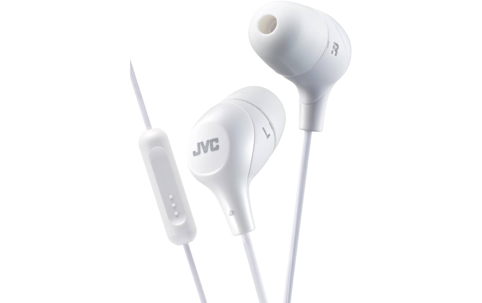 JVC HA-FX38M-W In-Ear Headset – Stereo, Kabelgebunden, 3,5 mm Klinke, für iPhone, iPad, Android, Weiss