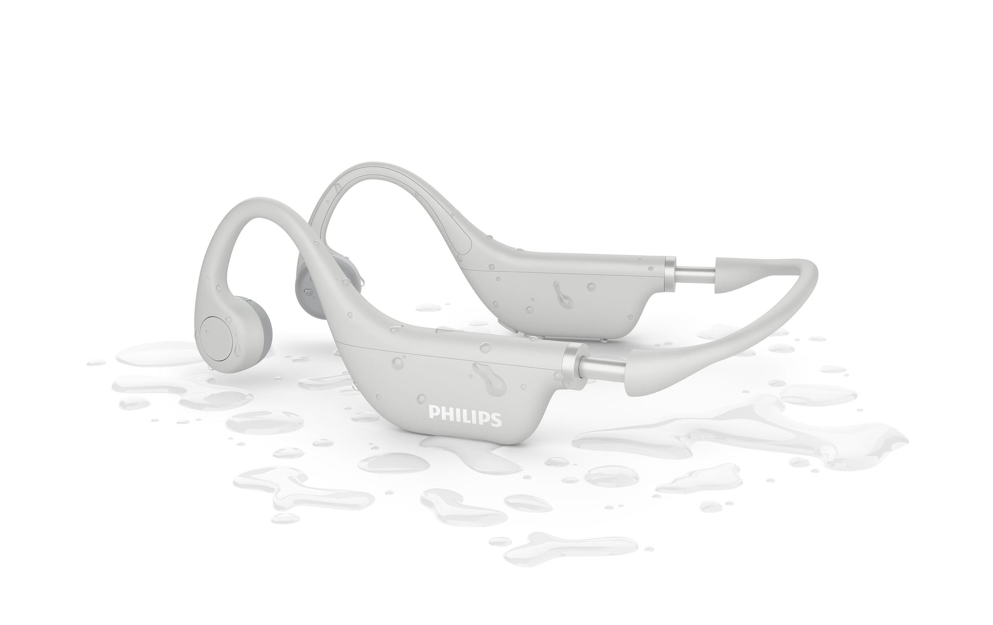 Philips TAK4607GY/00 – Headset, Ohrbügel – Bluetooth 5.2, Knochenleitung, IPX5 – Grau – bis 5 h
