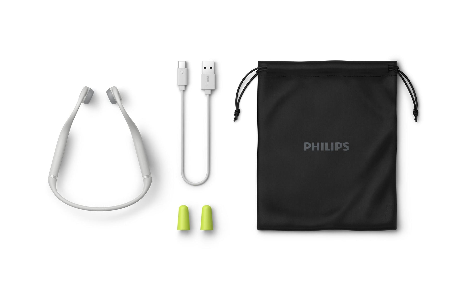 Philips TAK4607GY/00 – Headset, Ohrbügel – Bluetooth 5.2, Knochenleitung, IPX5 – Grau – bis 5 h
