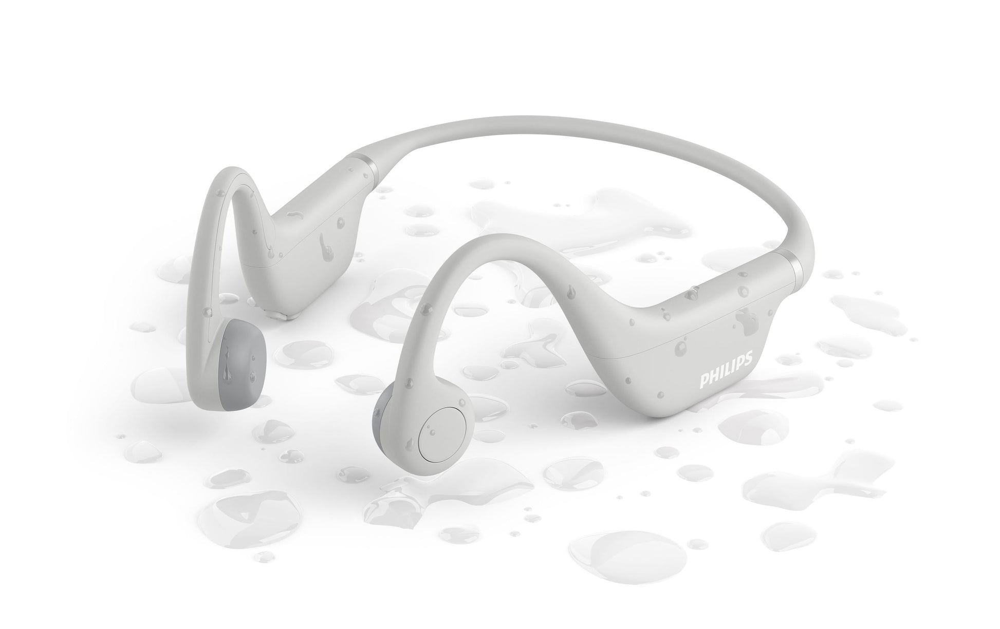 Philips TAK4607GY/00 – Headset, Ohrbügel – Bluetooth 5.2, Knochenleitung, IPX5 – Grau – bis 5 h