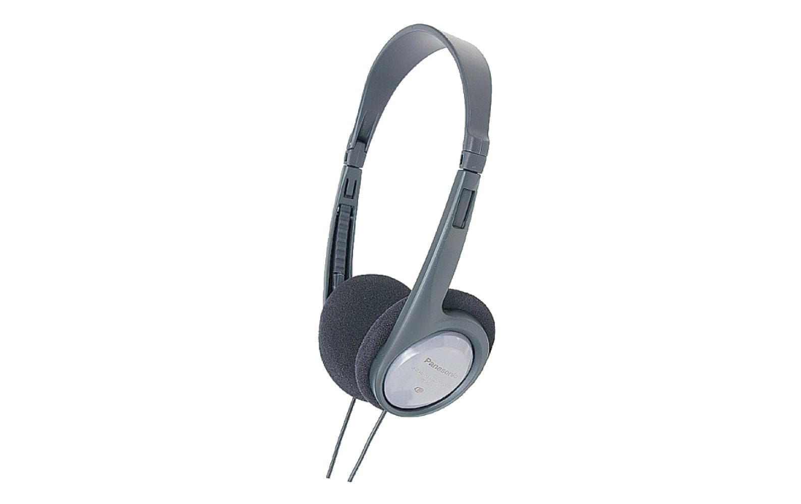 Panasonic RP-HT090E-H On-Ear Kopfhörer – Kabel, 3,5 mm Klinke, Schwarz/Grau