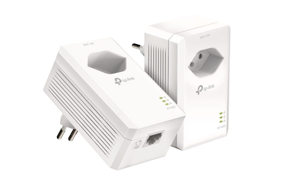 TP-Link TL-PA7017P Starter Kit – Powerline-Kit (AV1000) – 1 Gbit/s, 1× RJ-45 (Gigabit), Reichweite bis 300 m