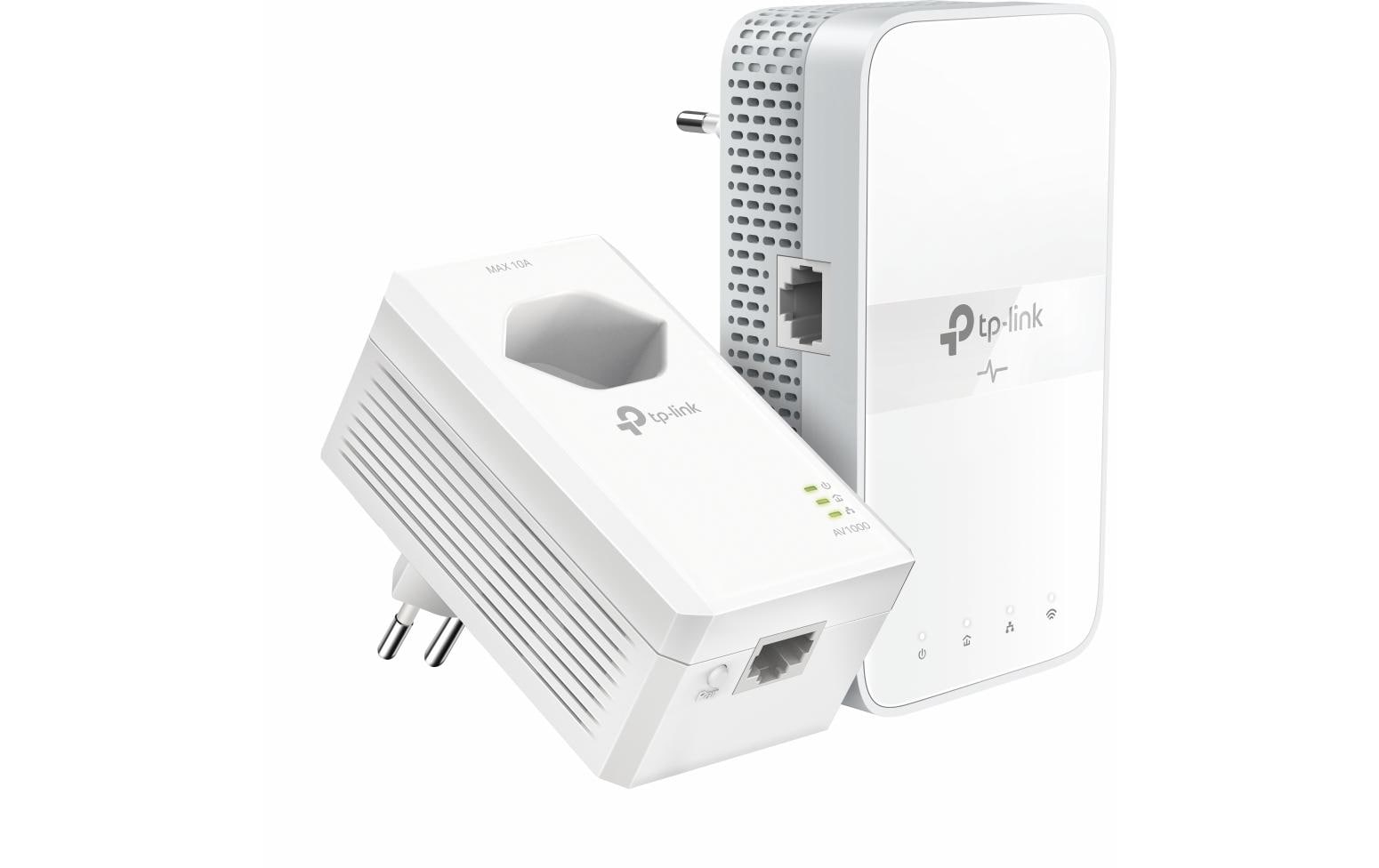 TP-Link TL-WPA7617 – Powerline-WLAN-Kit (2er-Set), Wi-Fi 5, Dual-Band (2,4/5 GHz), AC1200, 1× GbE, Weiss