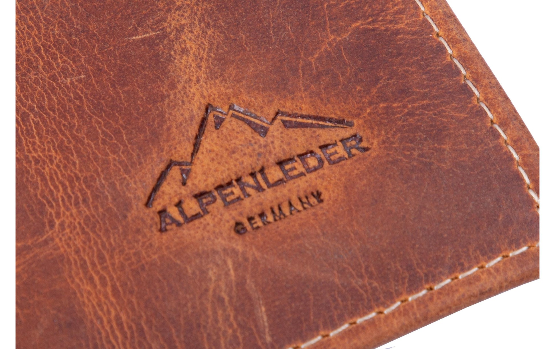 Alpenleder Etui Stifterolle, leer – braun/hellbraun – Leder