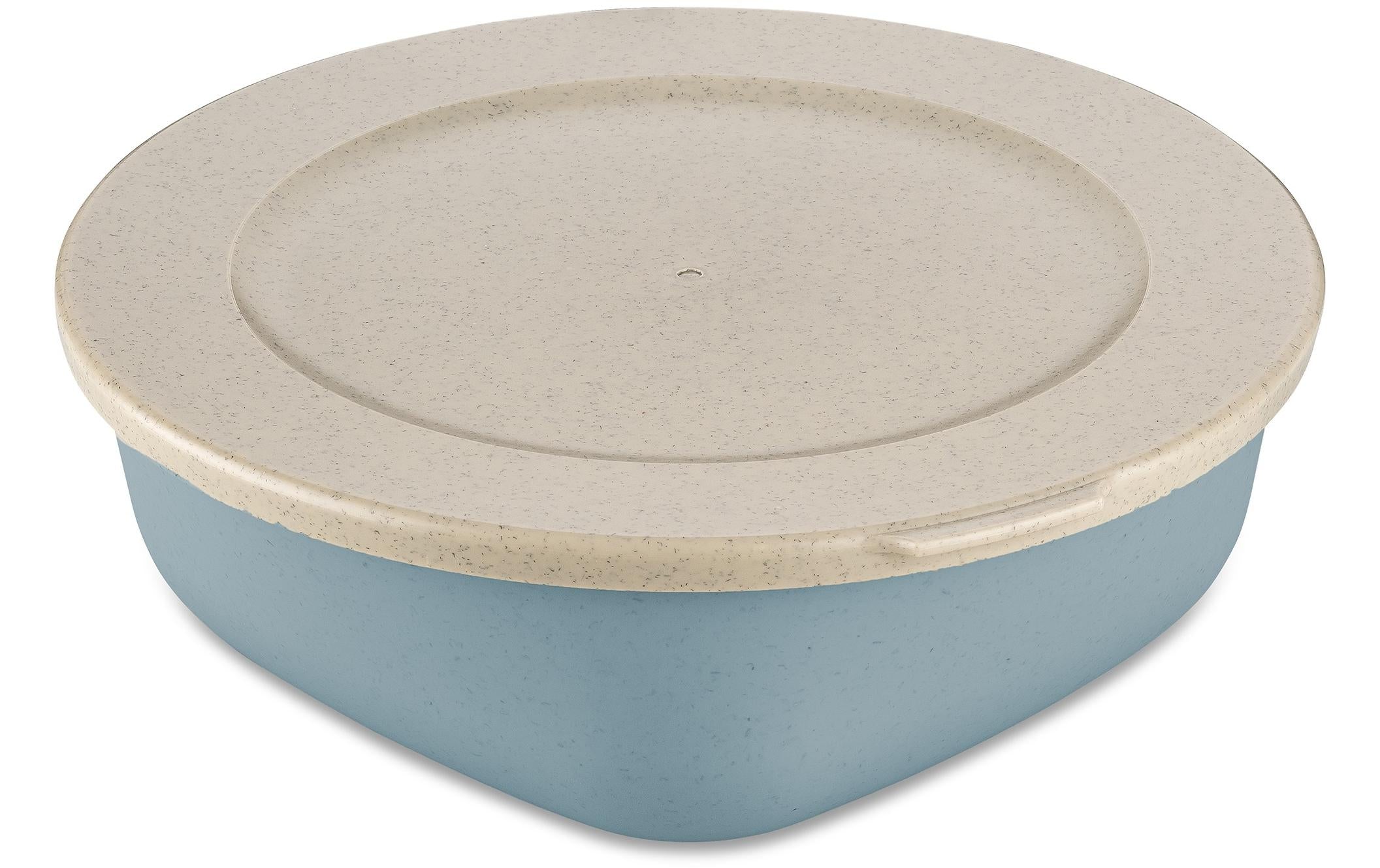 Koziol – Vorratsdose 1,3 l, Ø 21,3 × 7,1 cm, Kunststoff (biozirkulär), Blau