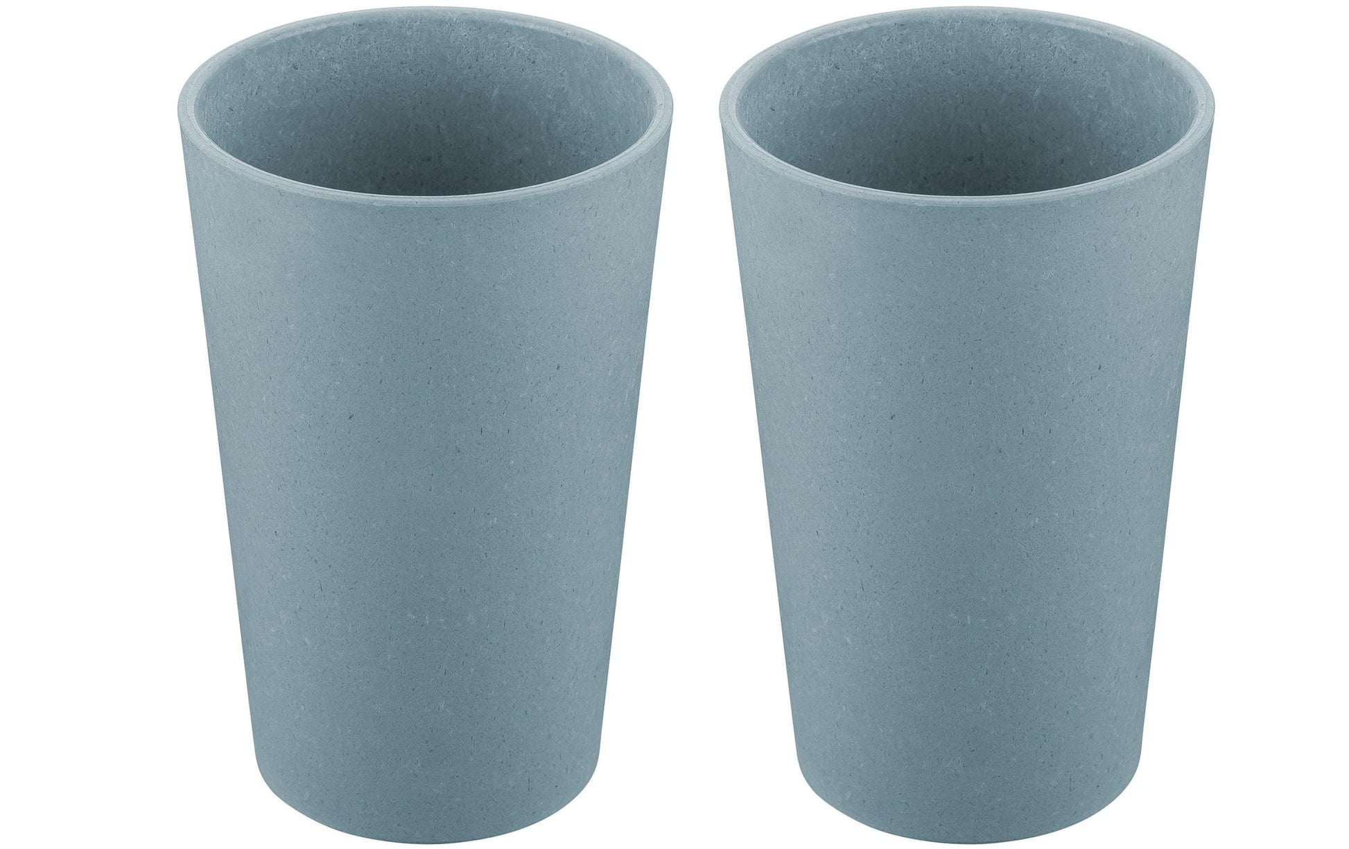 Koziol Becher Connect L – 2er Set, 350 ml, Ø 7,5 cm, H 12,2 cm, Kunststoff (biozirkulär), spülmaschinenfest