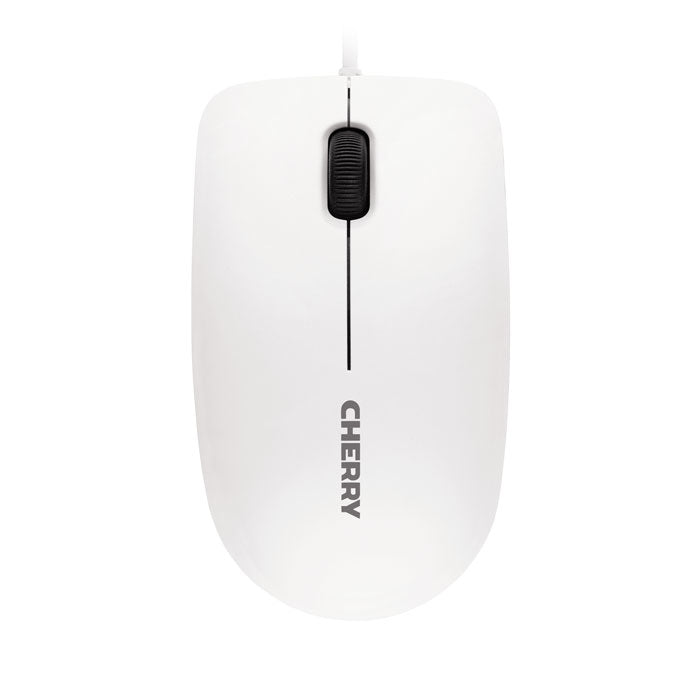 CHERRY MC 1000 Maus – kabelgebunden, USB-A, 1'200 dpi, 3 Tasten, beidhändig, grau