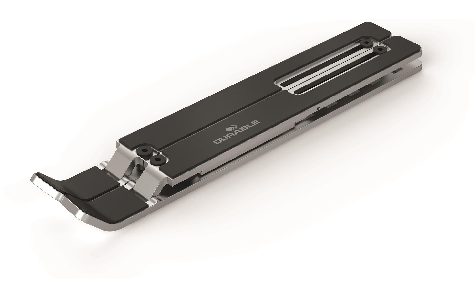 Durable Tablet-/Notebookhalter – für Notebooks und Tablets bis 15", Aluminium, Silber Metallic