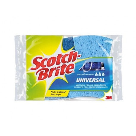 3M Schwamm – Naturfaser, 15 × 10,5 × 2,5 cm, Gelb, für antihaftbeschichtetes Kochgeschirr, Glas, 2 Stk.