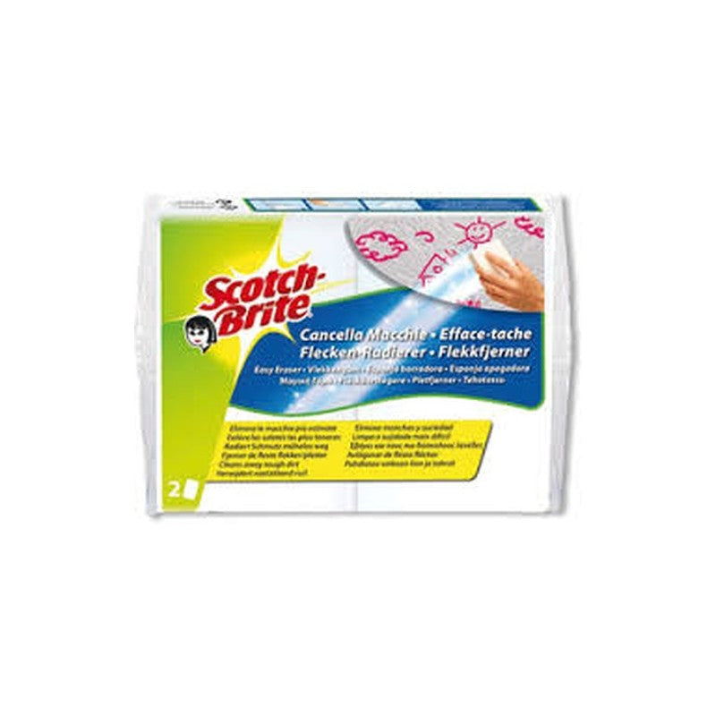 3M Scotch-Brite Fleckenradierer – Melamin, für alle Oberflächen, weiss, 6 Stk.