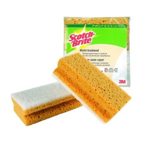 3M Scotch-Brite Spülschwamm – Schaumstoff, für empfindliche Oberflächen, Gelb, 10 Stk.