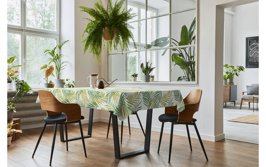 d-c-fix Tischdecke – Ø 140 cm, rund, Polyester, grün, Rain Forest