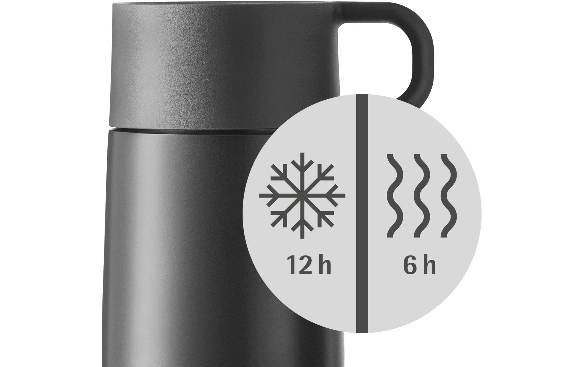 WMF Thermobecher Impulse – 300 ml, Ø 7,8 cm, Edelstahl 18/10/Kunststoff, mit Klappdeckel, vakuumisoliert