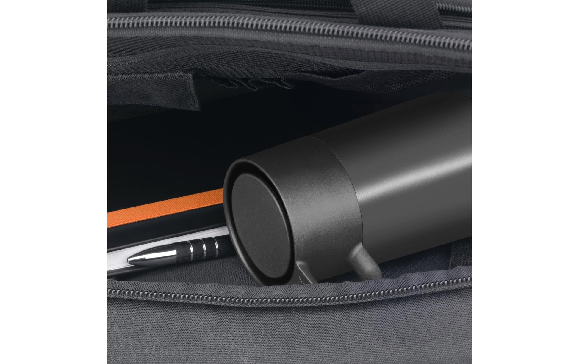 WMF Thermobecher Impulse – 300 ml, Ø 7,8 cm, Edelstahl 18/10/Kunststoff, mit Klappdeckel, vakuumisoliert