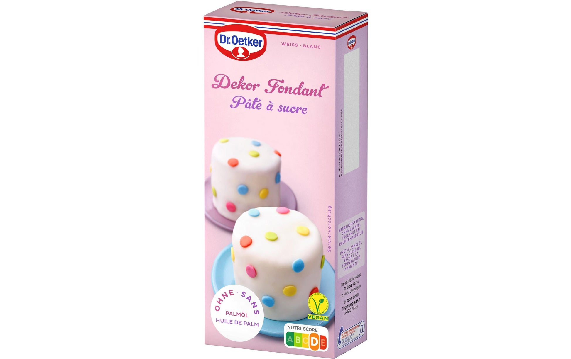 Dr. Oetker Rollfondant Weiss – vegan – 250 g
