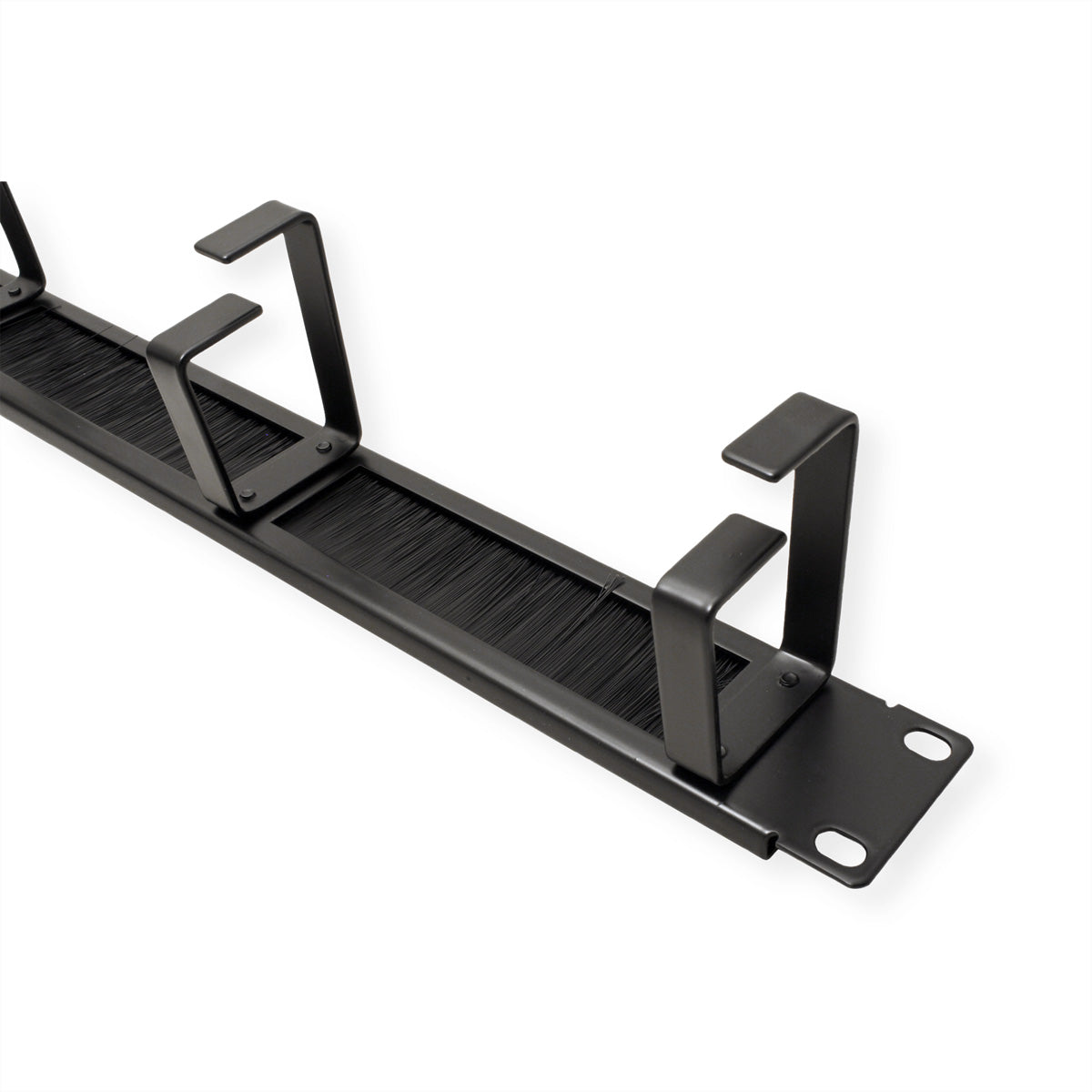 ROLINE 19"-Kabelführung – 19" Rack, 1U, 4× Ösen (Typ G), Schwarz